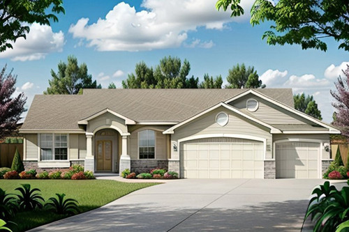 Traditional House Plan - 87195 - Front Exterior