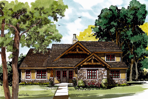 Craftsman House Plan - Red Wing 87255 - Front Exterior