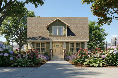 Bungalow House Plan - 87523 - Front Exterior