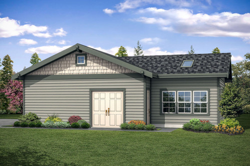 Craftsman House Plan - 87989 - Left Exterior