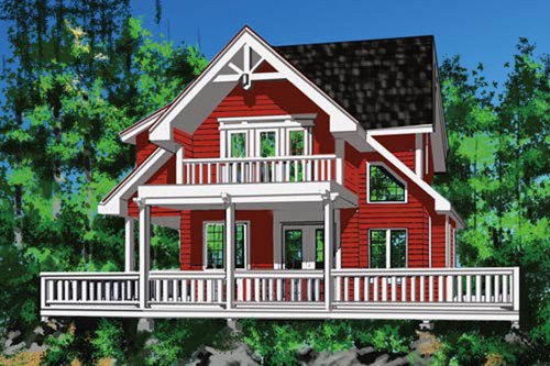 Cottage House Plan - Seamark 88053 - Front Exterior