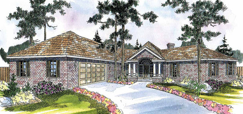 Ranch House Plan - Hamilton 88844 - Front Exterior