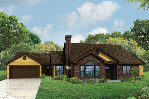 Ranch House Plan - Darrington 89422 - Front Exterior