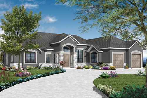 Mediterranean House Plan - Clarendon 90091 - Front Exterior