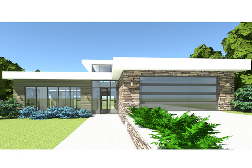Modern House Plan - Searcy 90447 - Front Exterior