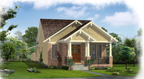 Cottage House Plan - Stockton 90628 - Front Exterior