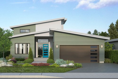 Contemporary House Plan - Pinehurst 90934 - Front Exterior