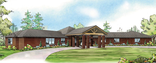 Contemporary House Plan - Georgetown 91907 - Front Exterior