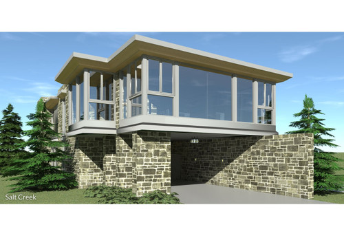 Contemporary House Plan - Salt Creek 92146 - Front Exterior