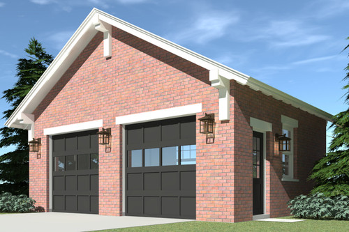 Traditional House Plan - Boston Garage 92388 - Front Exterior