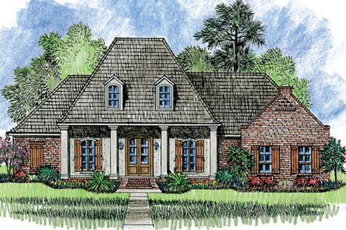 European House Plan - Lagniappe 92519 - Front Exterior