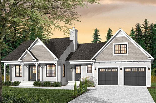 Ranch House Plan - Kipling 92572 - Front Exterior