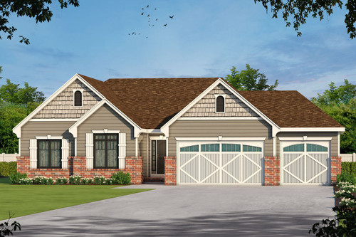 Craftsman House Plan - Locklear Cottage 92764 - Front Exterior