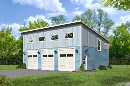 Contemporary House Plan - Santolla 92858 - Front Exterior