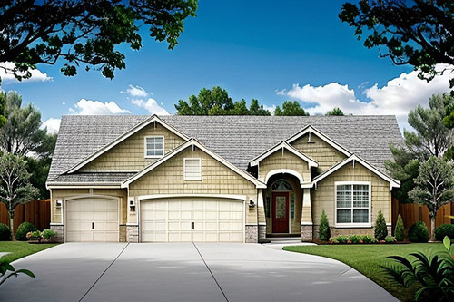 Traditional House Plan - 94383 - Front Exterior