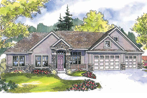 Traditional House Plan - Abbington 94437 - Front Exterior