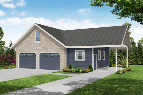 Traditional House Plan - Garage 94586 - Front Exterior