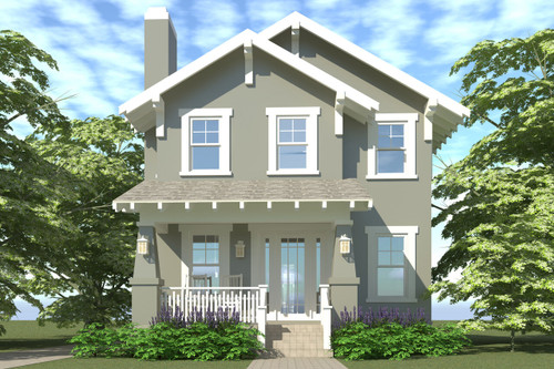 Craftsman House Plan - Comstock 95186 - Front Exterior