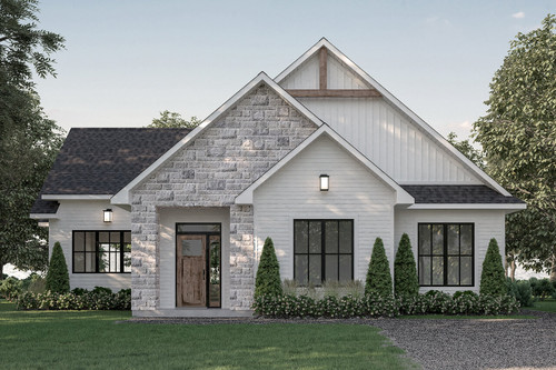 Farmhouse House Plan - Hubert 95752 - Front Exterior