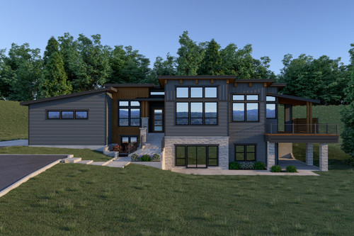 Contemporary House Plan - 97241 - Front Exterior
