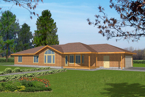 Ranch House Plan - 97371 - Left Exterior