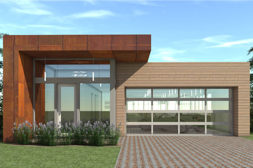 Modern House Plan - Lodge 98230 - Front Exterior