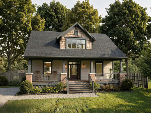 Bungalow House Plan - 98400 - Front Exterior