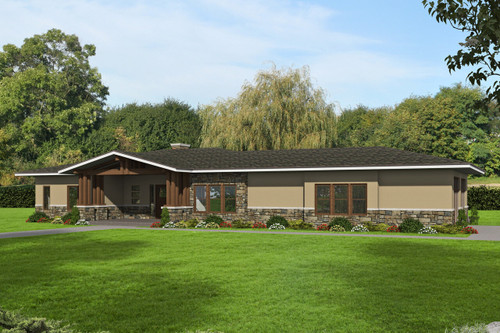 Ranch House Plan - 99383 - Front Exterior