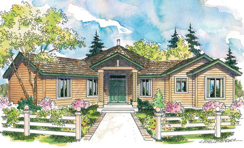 Contemporary House Plan - Forsythia 99736 - Front Exterior