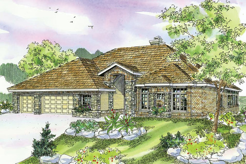 European House Plan - Stevenson 99888 - Front Exterior