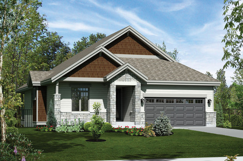 Craftsman House Plan - 38215 - Front Exterior