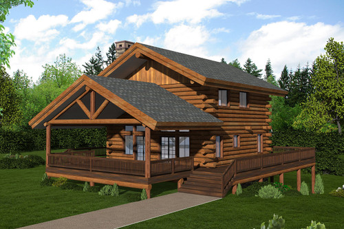 Lodge Style House Plan - 45502 - Front Exterior
