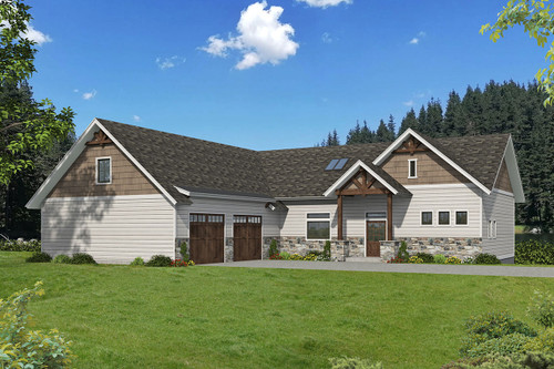 Craftsman House Plan - 54547 - Front Exterior