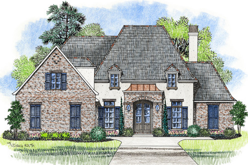 European House Plan - Versailles 84972 - Front Exterior