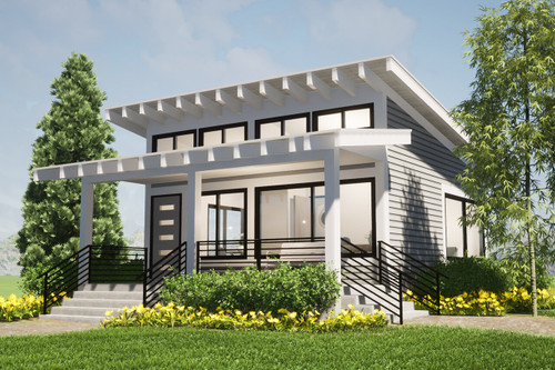 Modern House Plan - Toccoa 92891 - Front Exterior