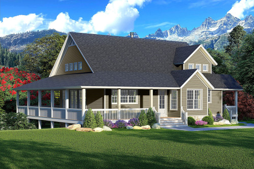 Country House Plan - Mountain Shadows 3.1 97486 - Front Exterior