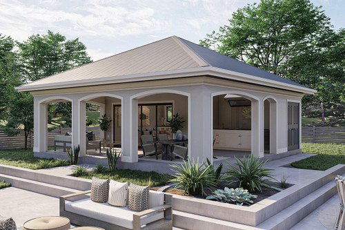 Mediterranean House Plan - Pearland 63704 - Front Exterior