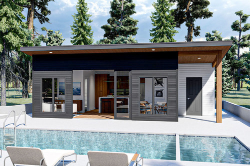 Modern House Plan - Glenwood 83187 - Front Exterior