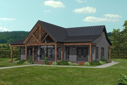 Lodge Style House Plan - 88049 - Front Exterior
