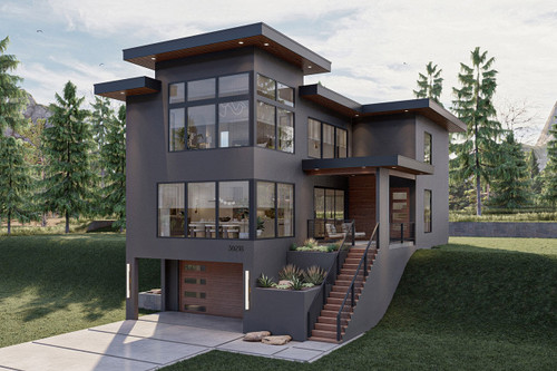 Modern House Plan - Union Square 32636 - Front Exterior