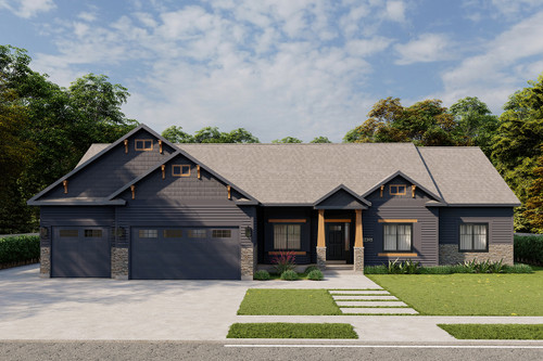 Craftsman House Plan - 99789 - Front Exterior