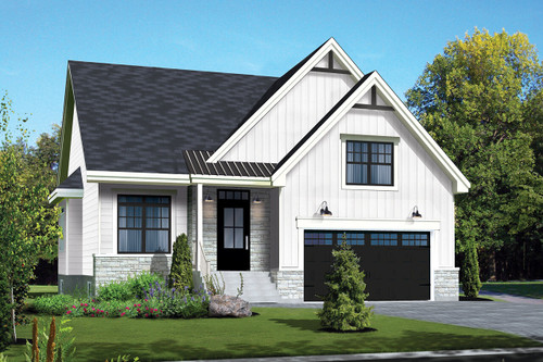 Farmhouse House Plan - 61361 - Front Exterior