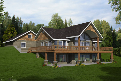Traditional House Plan - 61554 - Rear Exterior