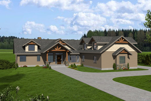 Craftsman House Plan - 82634 - Front Exterior