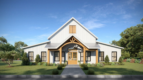 Farmhouse House Plan - 66013 - Front Exterior