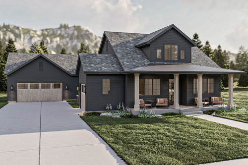 Traditional House Plan - Calderwood 47959 - Front Exterior