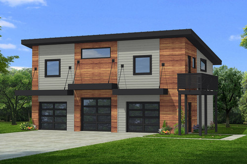 Modern House Plan - 46215 - 