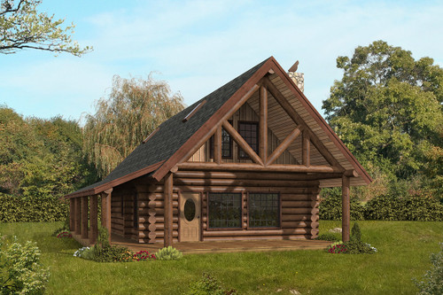 Mountain Rustic House Plan - 68140 - Front Exterior