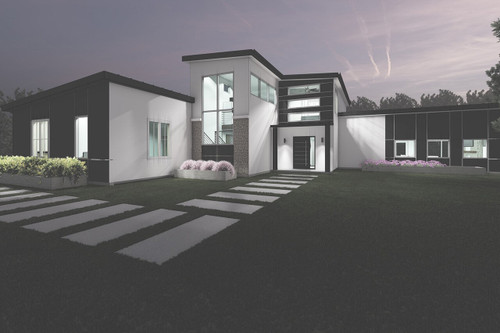 Contemporary House Plan - Mono Peak 18473 - Front Exterior