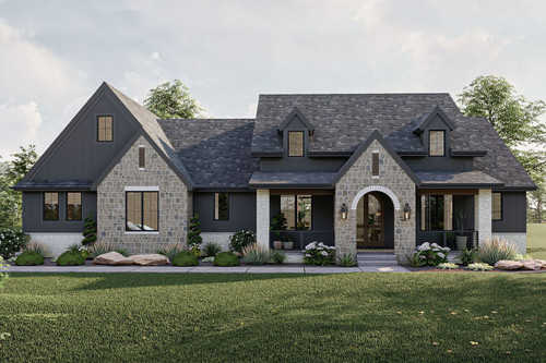 Ranch House Plan - Hayden Flats 11015 - Front Exterior